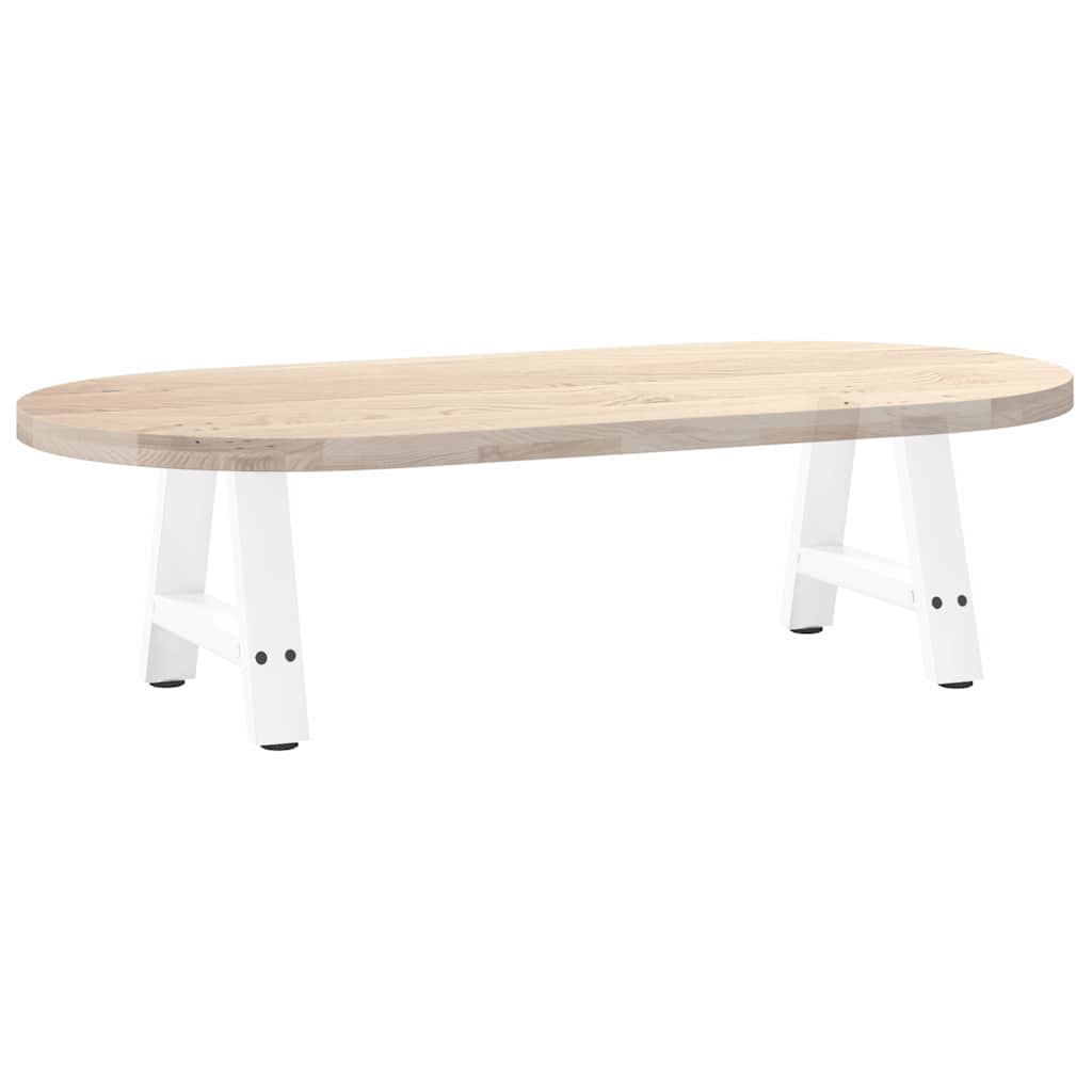 Pieds de table basse en forme de A, 2 pièces, blanc, 30 x 30-31 cm, acier