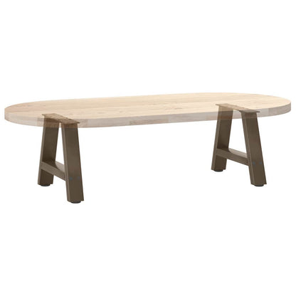 Couchtischbeine A-Form 2 Stk. 30x(30-31) cm Stahl