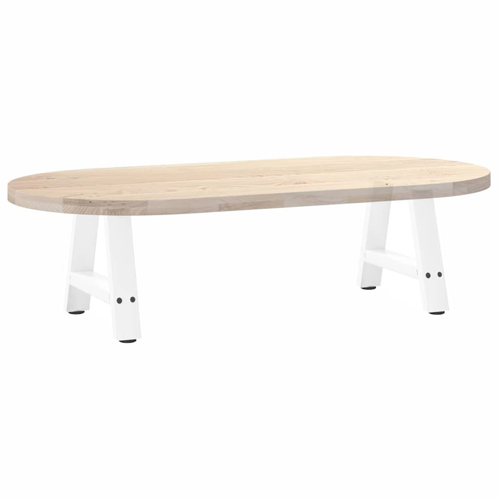 Pieds de table basse en forme de A, 2 pièces, blanc, 40 x 30-31 cm, acier