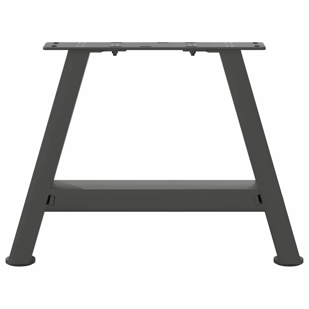Pieds de table basse en forme de A, 2 pièces, anthracite, 40 x 30-31 cm, acier