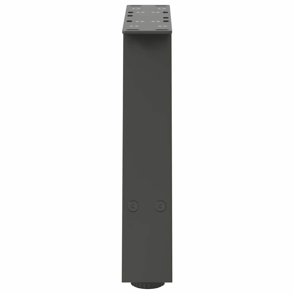 Pieds de table basse en forme de A, 2 pièces, anthracite, 40 x 30-31 cm, acier
