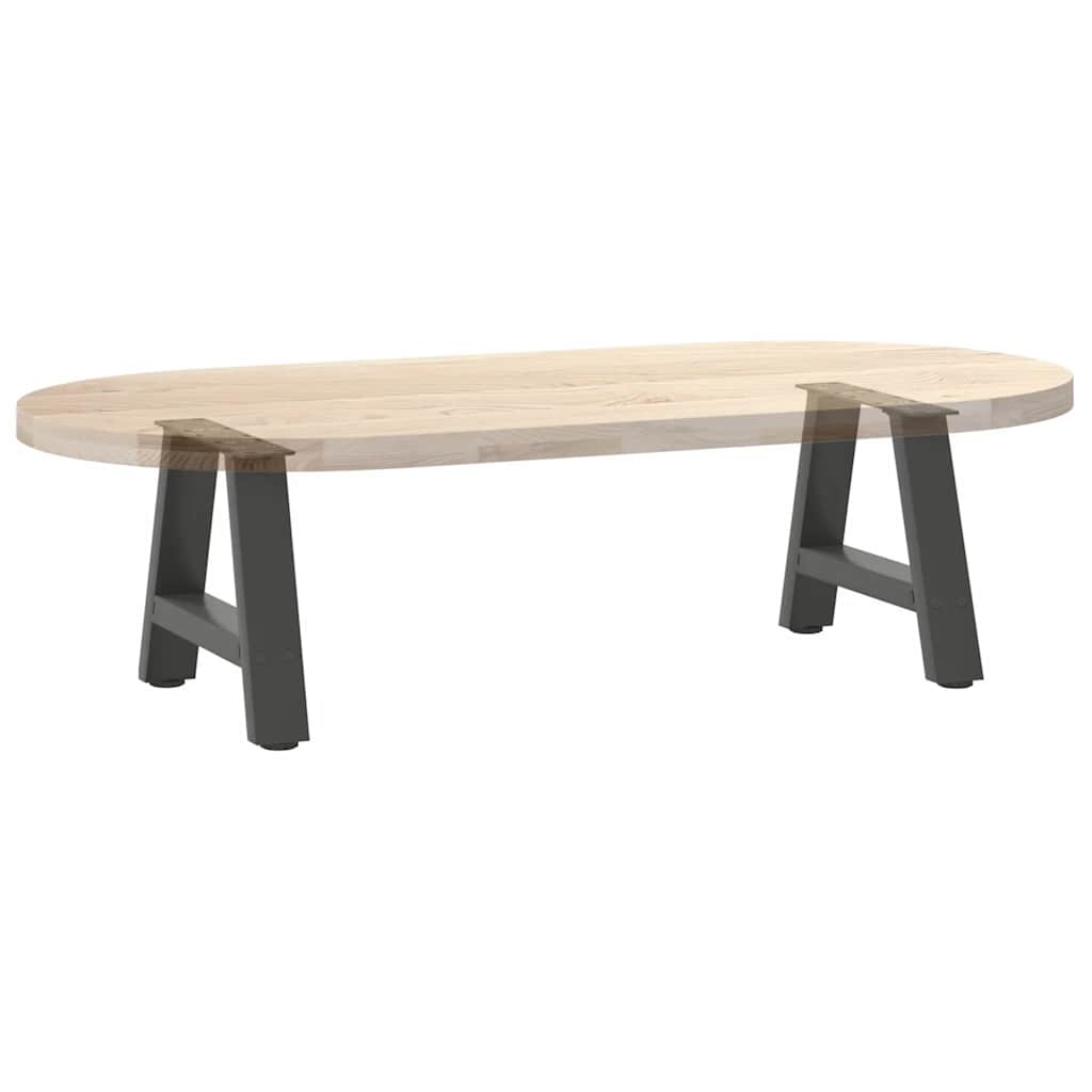 Pieds de table basse en forme de A, 2 pièces, anthracite, 40 x 30-31 cm, acier