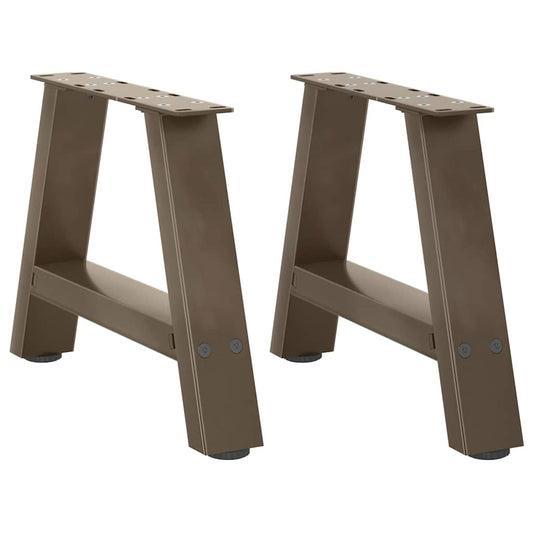 Pieds de table basse en forme de A, 2 pièces, 40 x (30-31) cm, acier