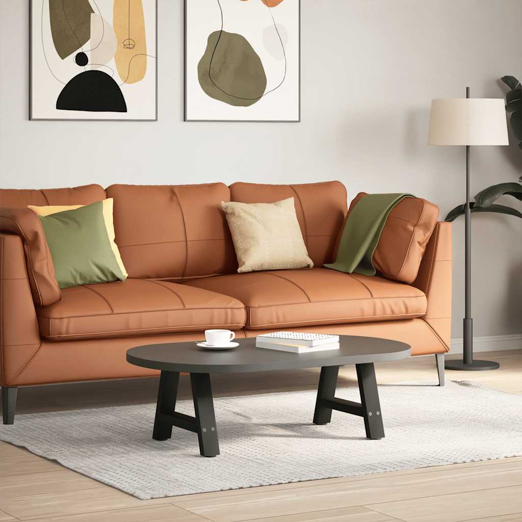 Pieds de table basse en forme de A, 2 pièces, noir, 50 x 30-31 cm, acier
