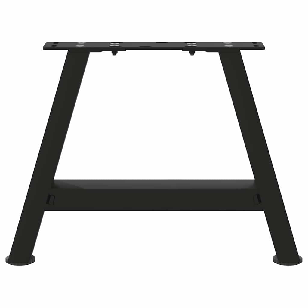 Pieds de table basse en forme de A, 2 pièces, noir, 50 x 30-31 cm, acier