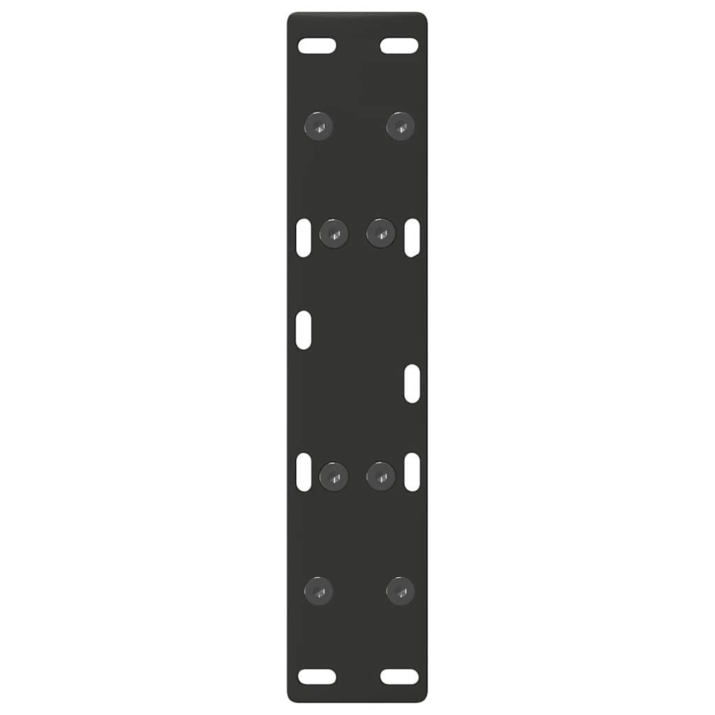 Pieds de table basse en forme de A, 2 pièces, noir, 50 x 30-31 cm, acier