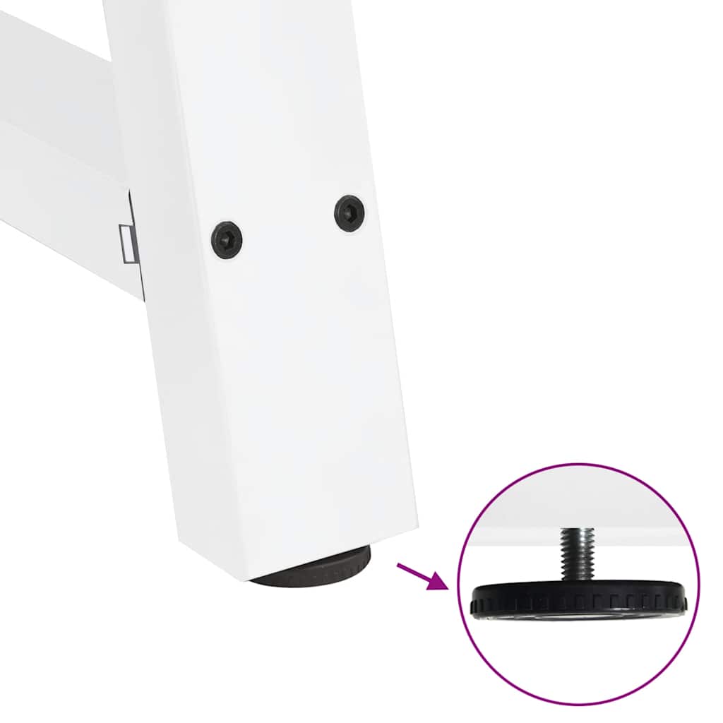 Coffee table legs A-shape 2 pcs. White 50x(30-31) cm steel