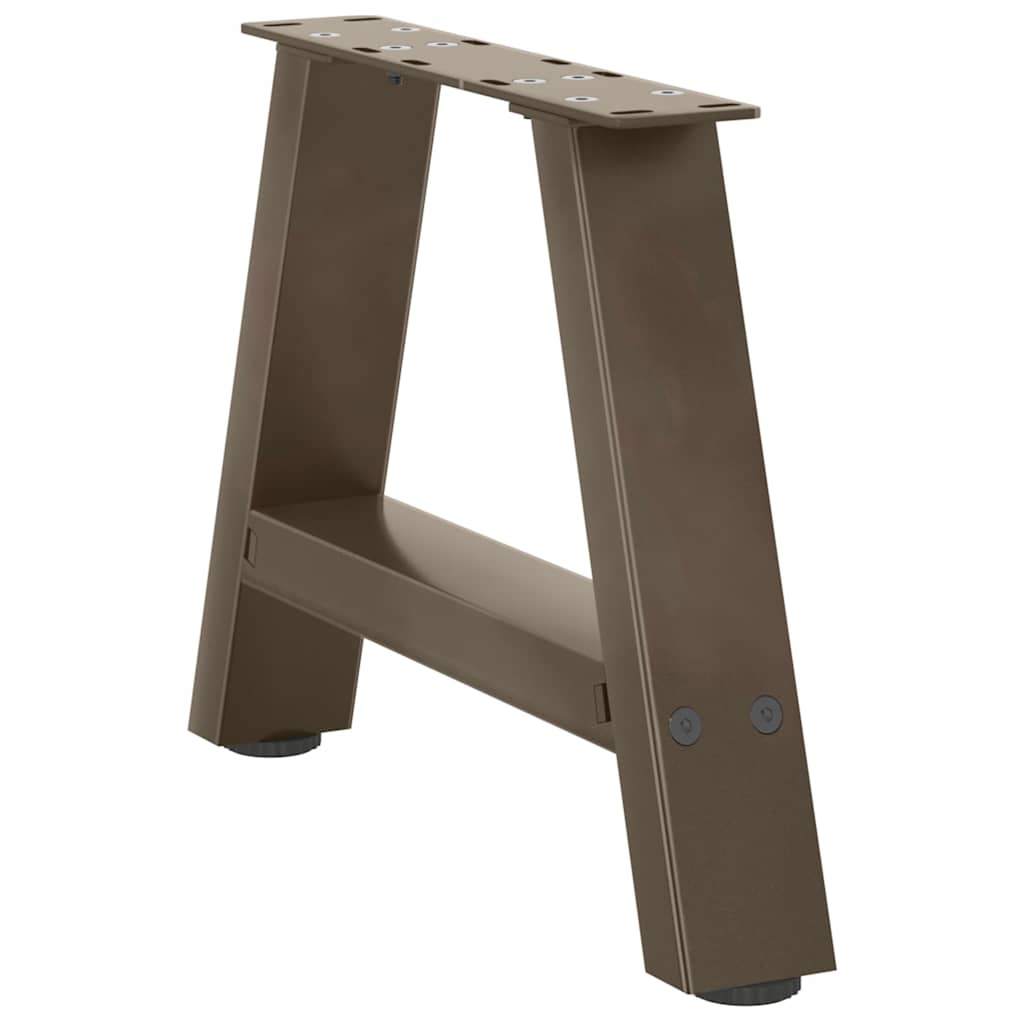 Pieds de table basse en forme de A, 2 pièces, 50 x (30-31) cm, acier