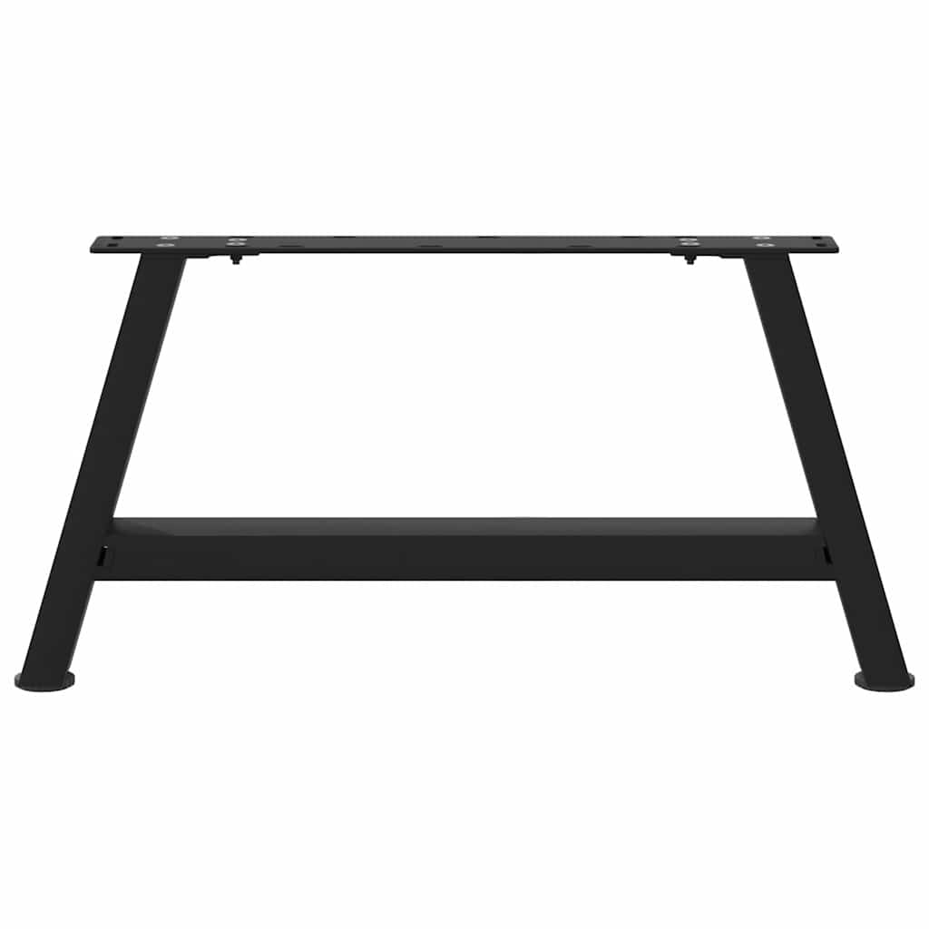 Pieds de table basse en forme de A, 2 pièces, noir, 60 x 30-31 cm, acier