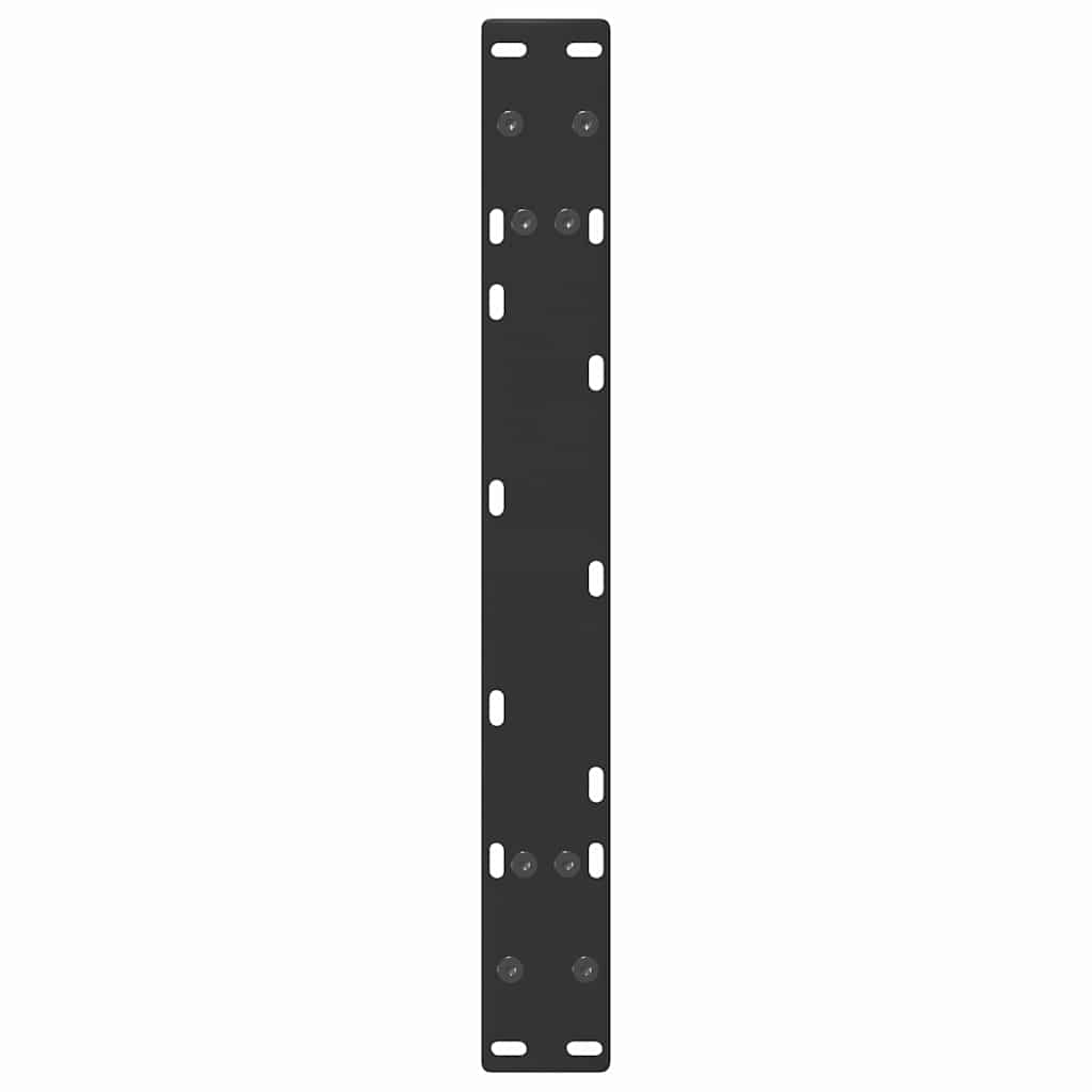 Pieds de table basse en forme de A, 2 pièces, noir, 60 x 30-31 cm, acier