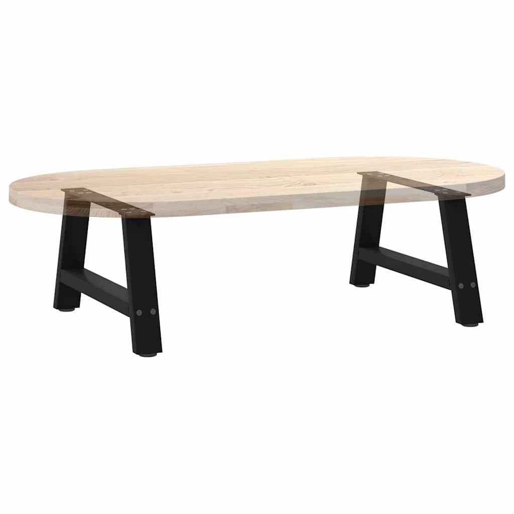 Pieds de table basse en forme de A, 2 pièces, noir, 60 x 30-31 cm, acier