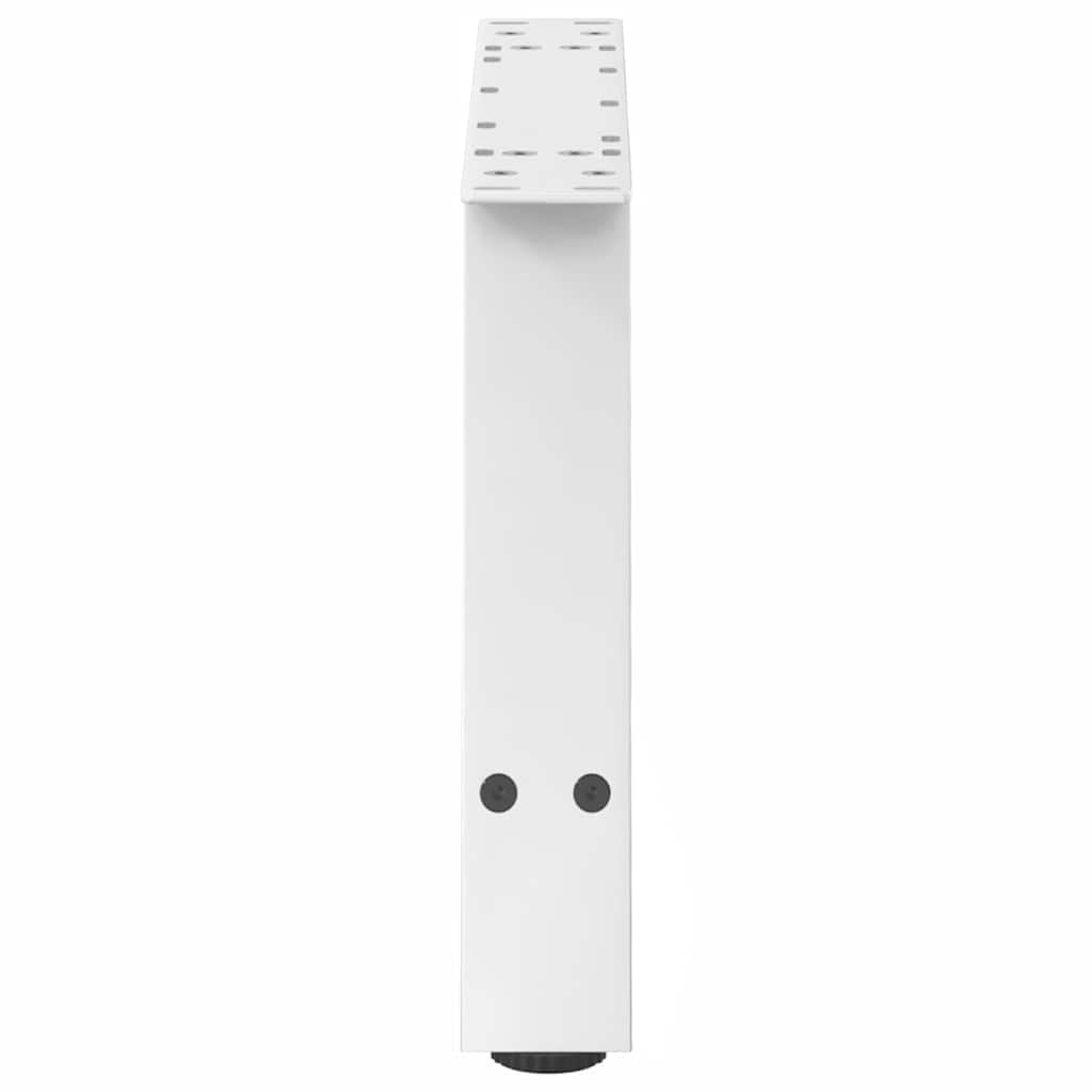 Pieds de table basse en forme de A, 2 pièces, blanc, 60 x 30-31 cm, acier