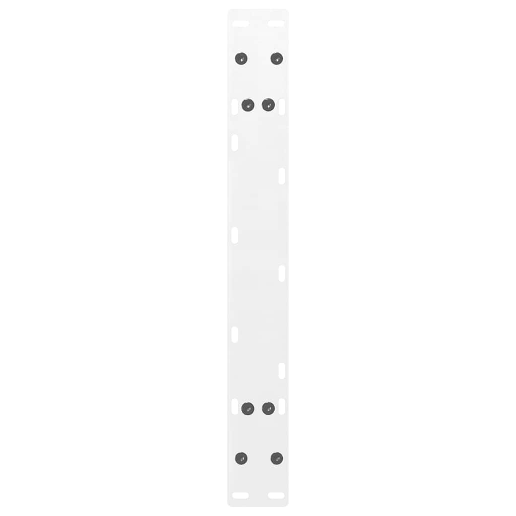Pieds de table basse en forme de A, 2 pièces, blanc, 60 x 30-31 cm, acier
