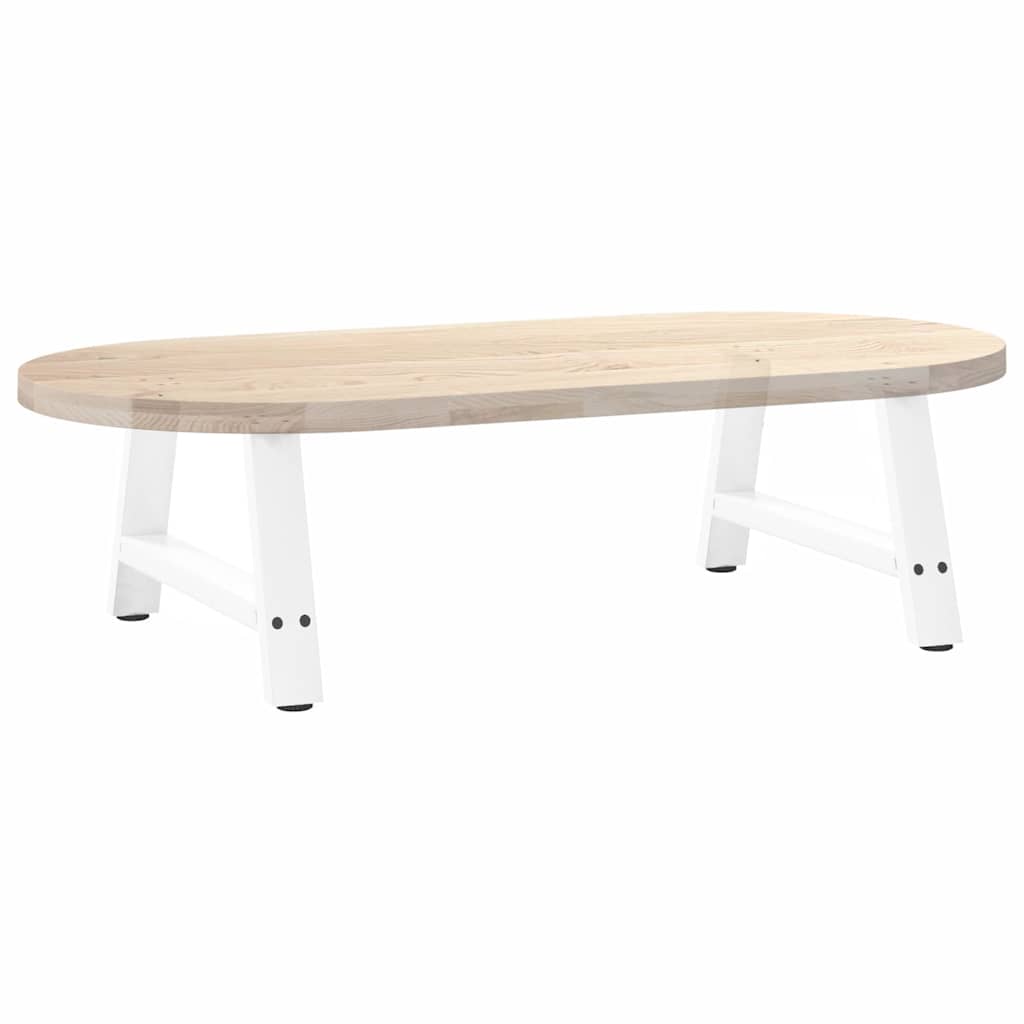Pieds de table basse en forme de A, 2 pièces, blanc, 60 x 30-31 cm, acier