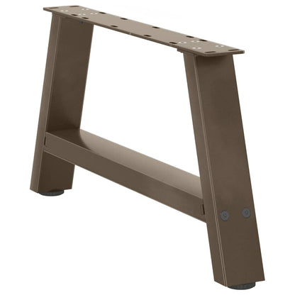 Couchtischbeine A-Form 2 Stk. 60x(30-31) cm Stahl
