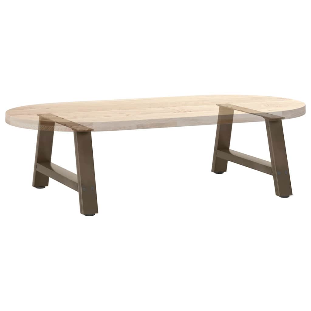 Couchtischbeine A-Form 2 Stk. 60x(30-31) cm Stahl