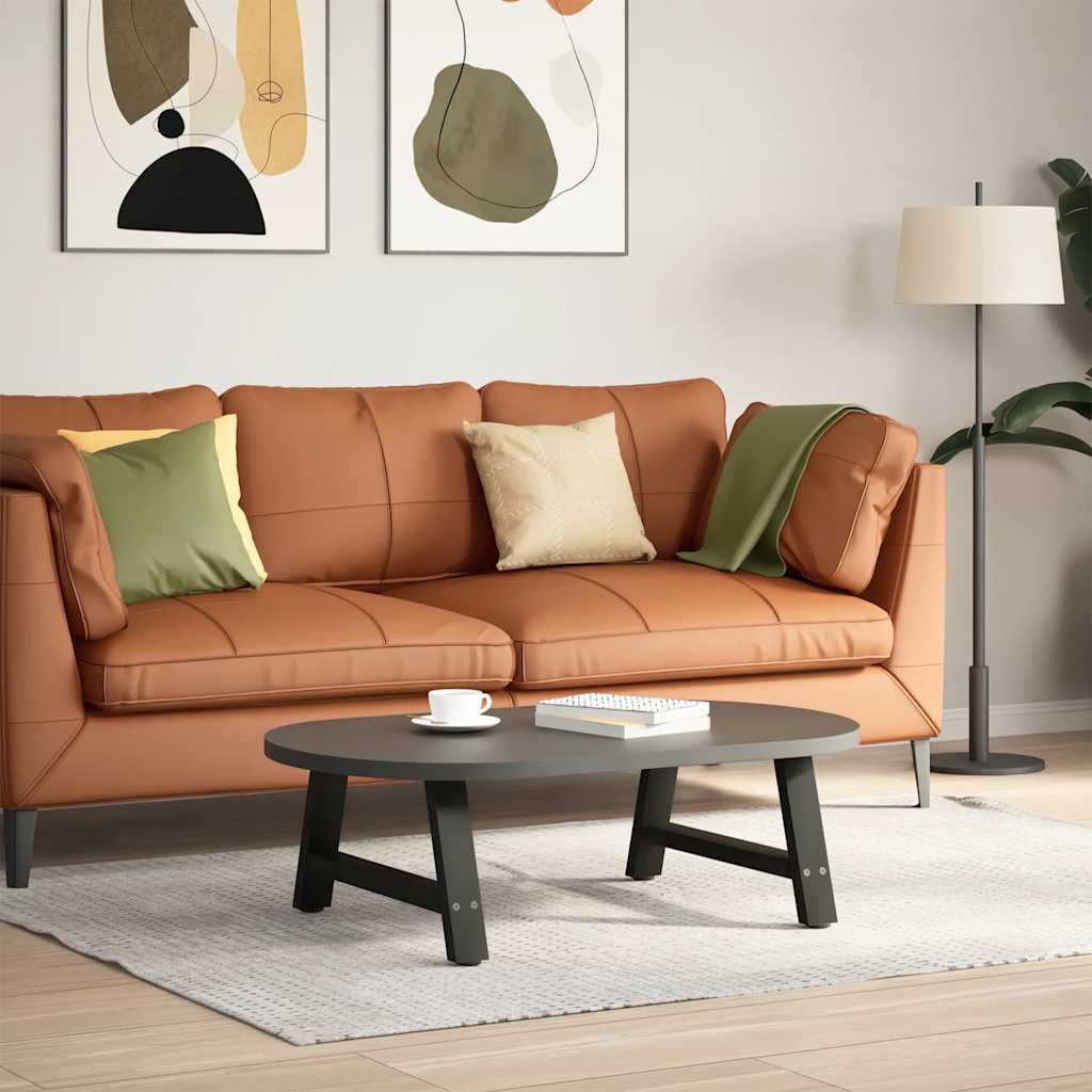 Pieds de table basse en forme de A, 2 pièces, noir, 70 x 30-31 cm, acier