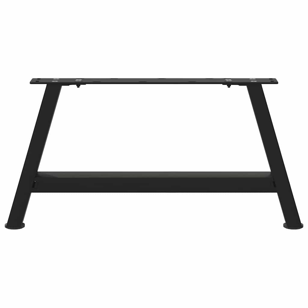 Pieds de table basse en forme de A, 2 pièces, noir, 70 x 30-31 cm, acier
