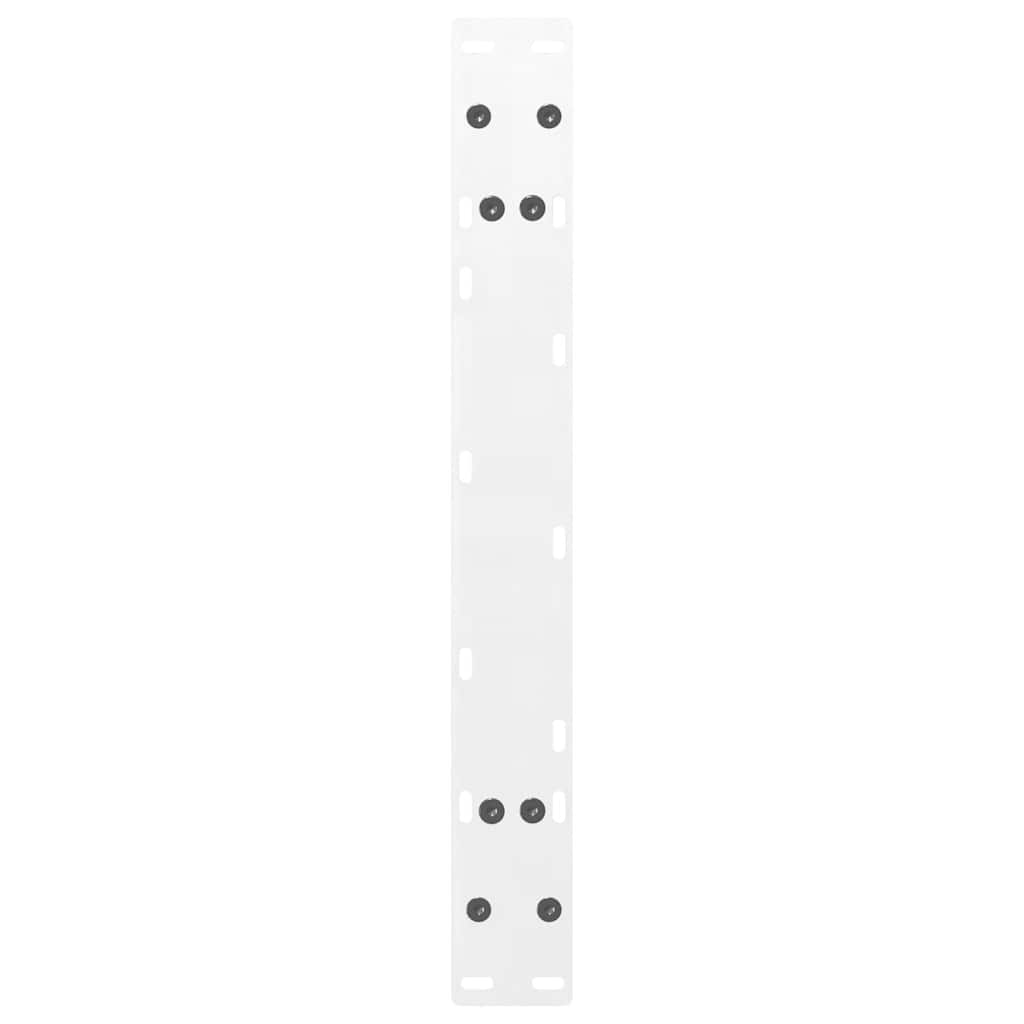Pieds de table basse en forme de A, 2 pièces, blanc, 70 x 30-31 cm, acier