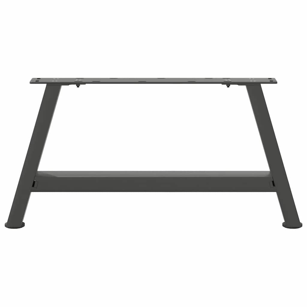 Pieds de table basse en forme de A, 2 pièces, anthracite, 70 x (30-31) cm, acier