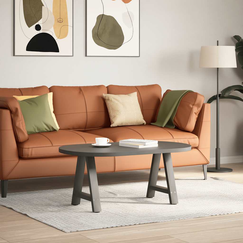 Pieds de table basse en forme de A, 2 pièces, anthracite, 38 x (42-43) cm, acier