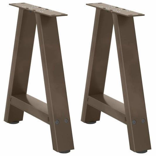 Pieds de table basse en forme de A, 2 pièces, 50 x (42-43) cm, acier