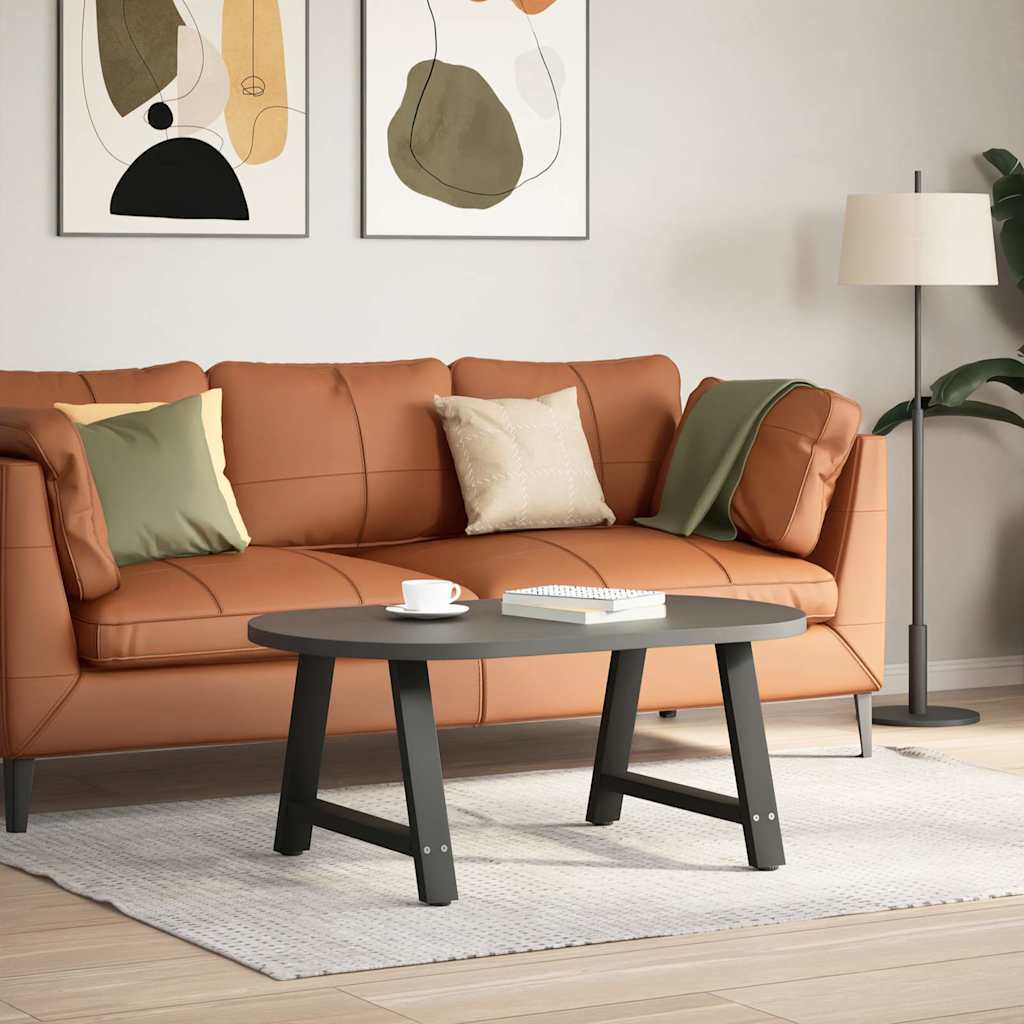 Pieds de table basse en forme de A, 2 pièces, noir, 60 x 42-43 cm, acier