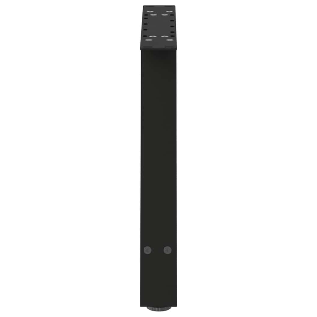 Pieds de table basse en forme de A, 2 pièces, noir, 60 x 42-43 cm, acier