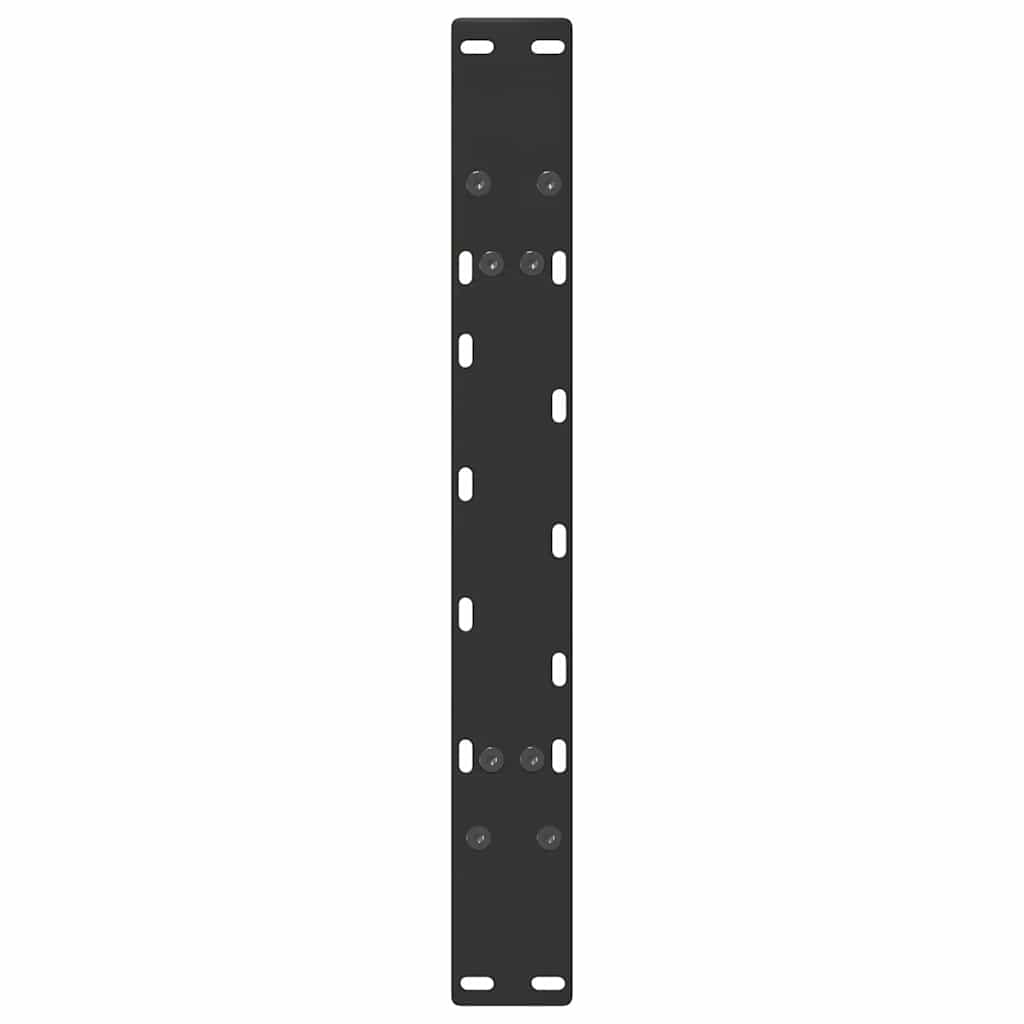 Pieds de table basse en forme de A, 2 pièces, noir, 60 x 42-43 cm, acier