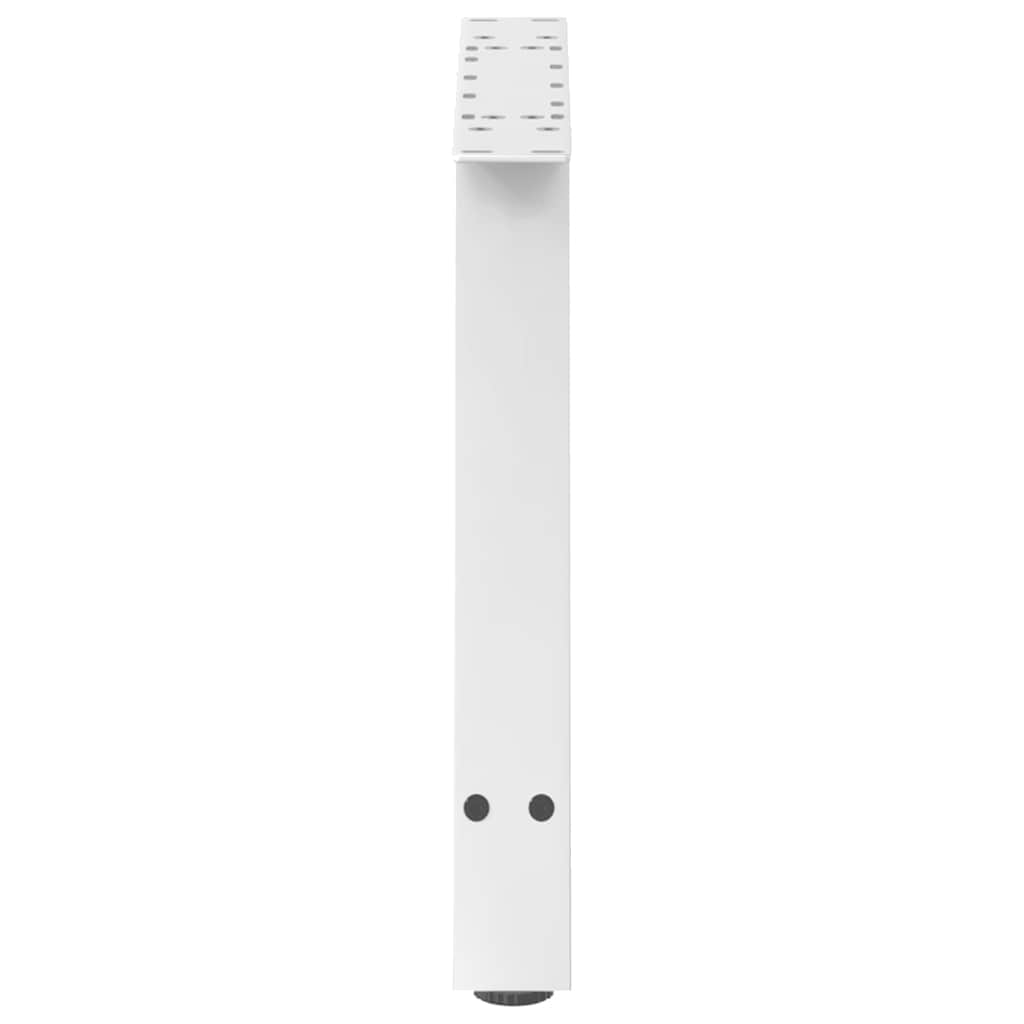Pieds de table basse en forme de A, 2 pièces, blanc, 60 x 42-43 cm, acier