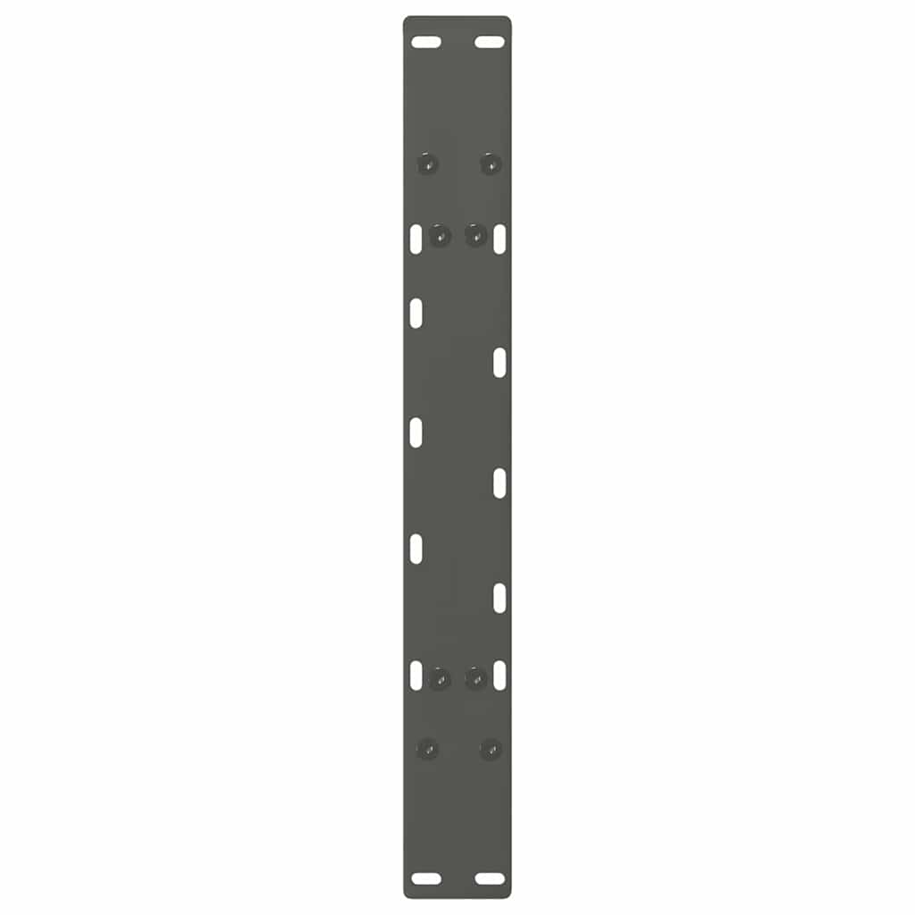 Pieds de table basse en forme de A, 2 pièces, anthracite, 60 x 42-43 cm, acier