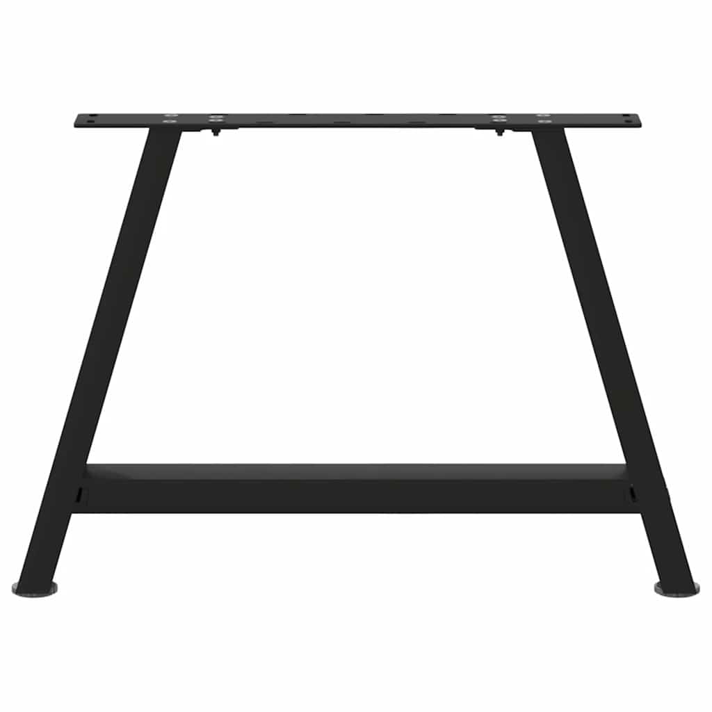 Pieds de table basse en forme de A, 2 pièces, noir, 70 x 42-43 cm, acier