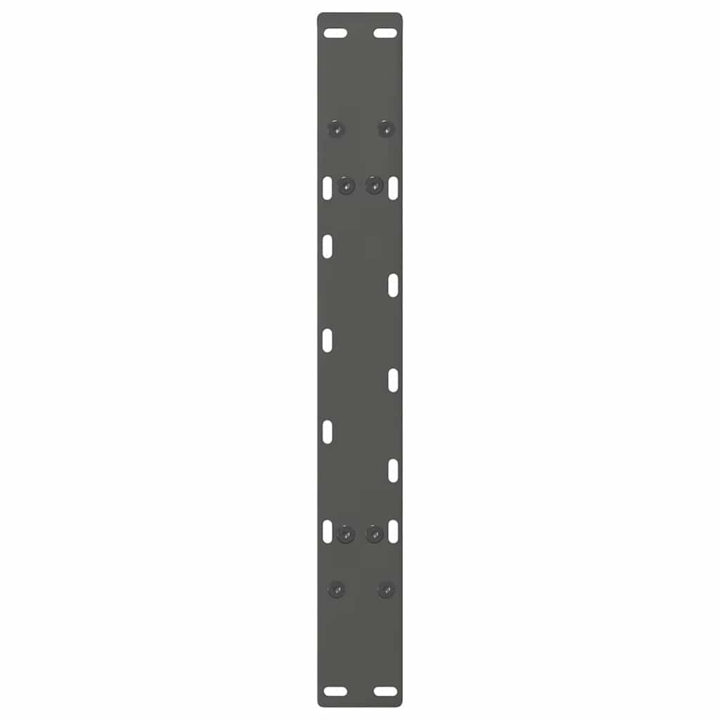 Pieds de table basse en forme de A, 2 pièces, anthracite, 70 x (42-43) cm, acier