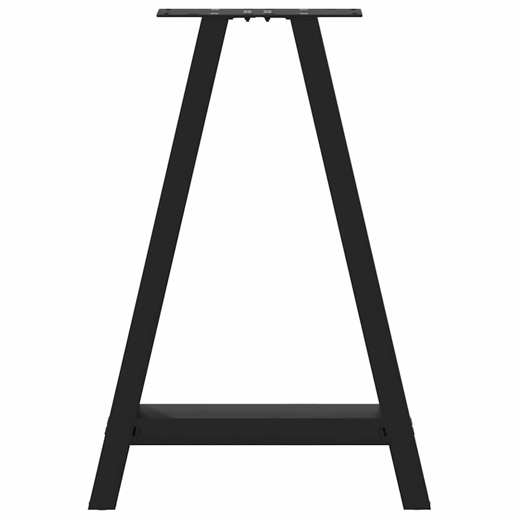 Coffee table legs A-shape 2 pcs. Black 50x(72-73) cm steel