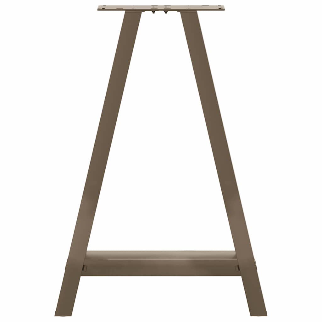 Pieds de table à manger en forme de A, 2 pièces, 60 x (72-73) cm, acier