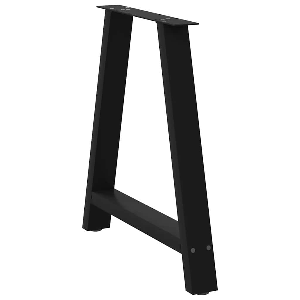 Coffee table legs A-shape 2 pcs. Black 70x(72-73) cm steel
