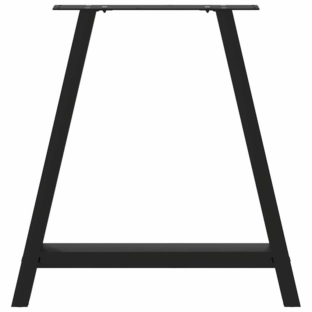 Coffee table legs A-shape 2 pcs. Black 70x(72-73) cm steel