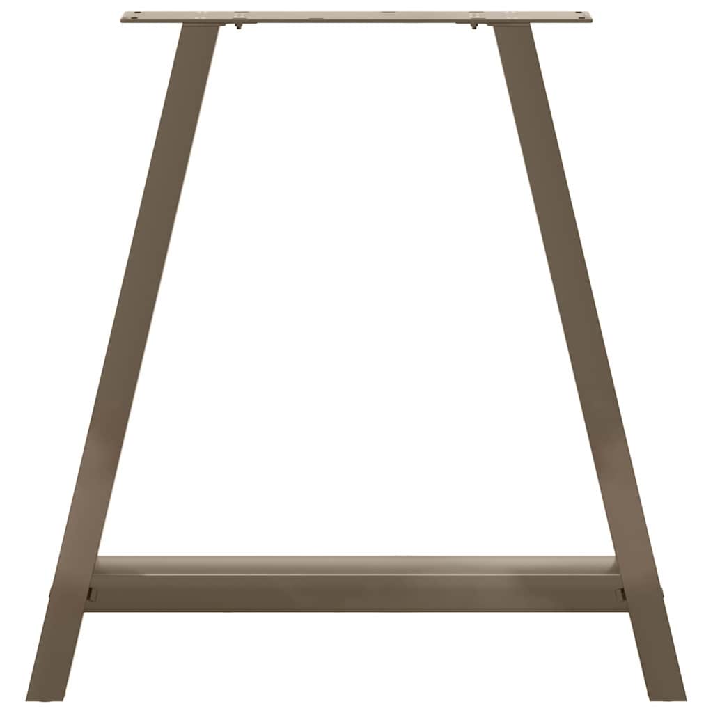 Pieds de table à manger en forme de A, 2 pièces, 70 x (72-73) cm, acier