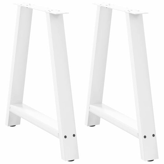 Coffee table legs A-shape 2 pcs. White 80x(72-73) cm steel