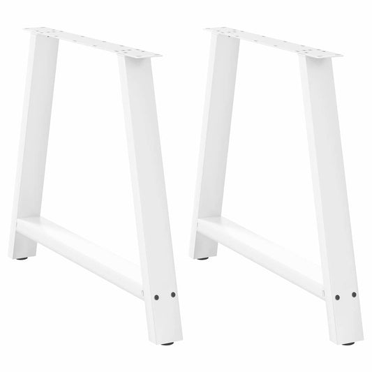 Coffee table legs A-shape 2 pcs. White 90x(72-73) cm steel
