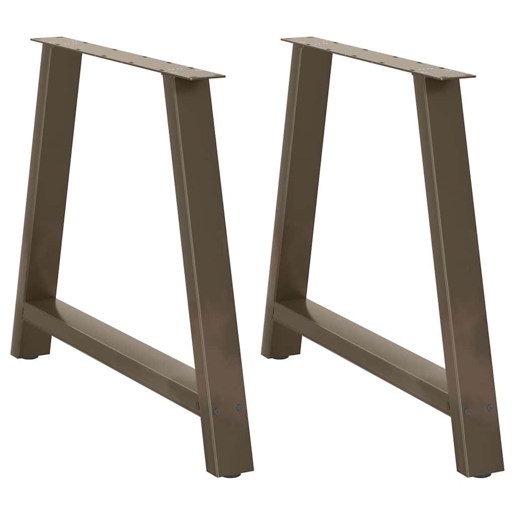 Pieds de table à manger en forme de A, 2 pièces, 90 x (72-73) cm, acier