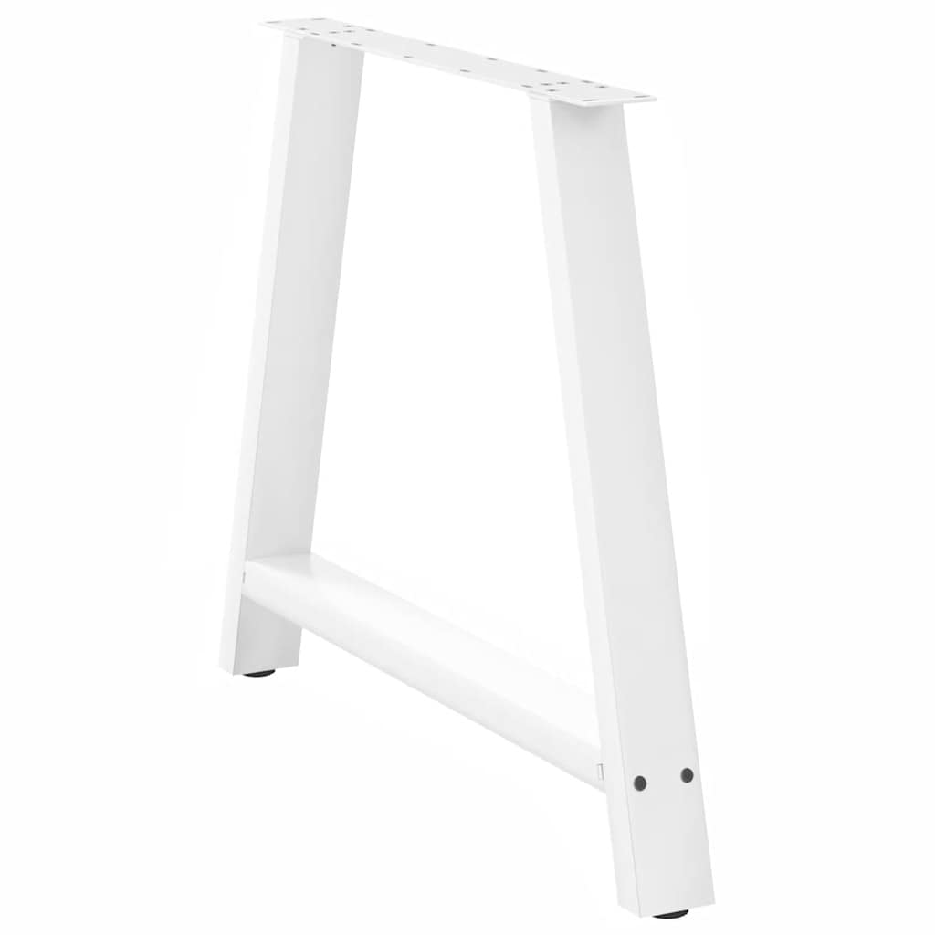 Coffee table legs A-shape 2 pcs. White 100x(72-73) cm steel