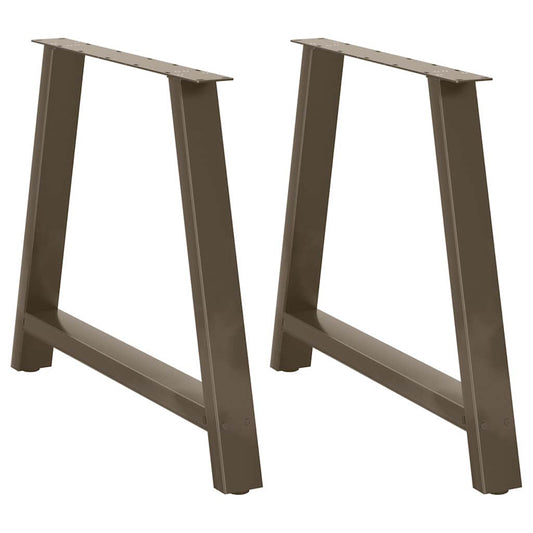 Pieds de table à manger en forme de A, 2 pièces, 100 x (72-73) cm, acier