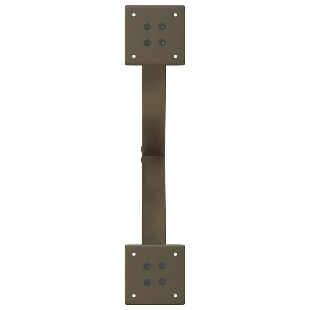Pieds de table basse en forme de X, 2 pièces, acier naturel, 50 x (30-31) cm