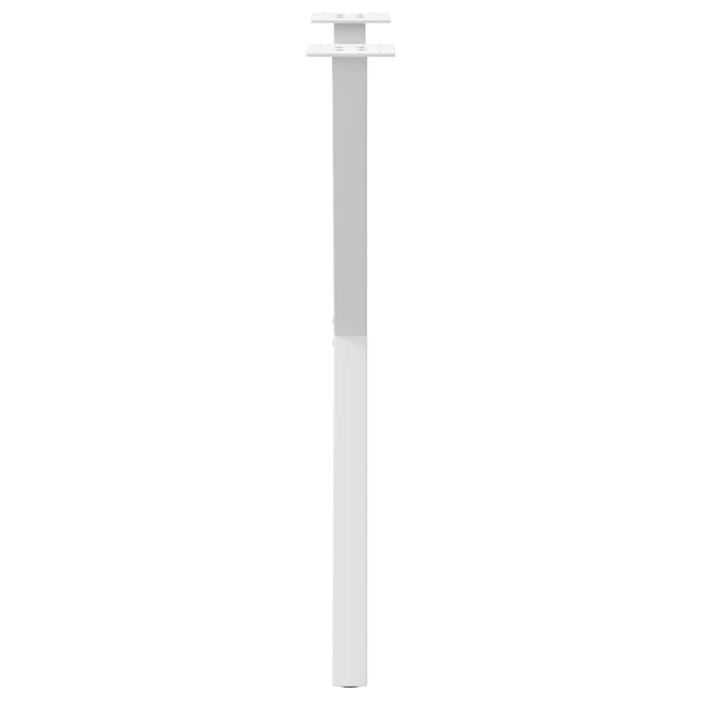 Esstischbeine X-Form 2 Stk. Weiß 57x(72-73) cm Stahl