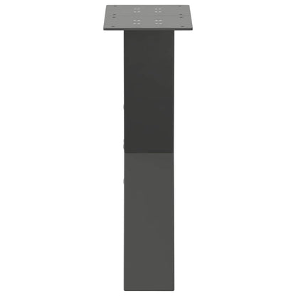 Couchtischbeine X-Form 2 Stk. Anthrazit 28x(42-43) cm Stahl