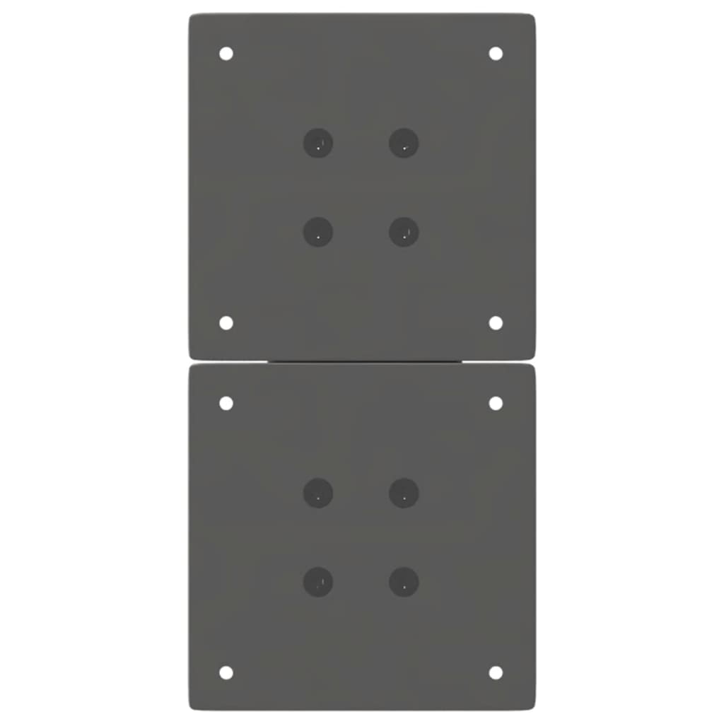 Pieds de table basse en forme de X, 2 pièces, anthracite, 28 x 42-43 cm, acier