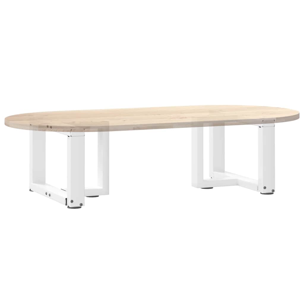 Pieds de table basse en T, 2 pièces, blanc, 40 x 25 x (30-31) cm, acier