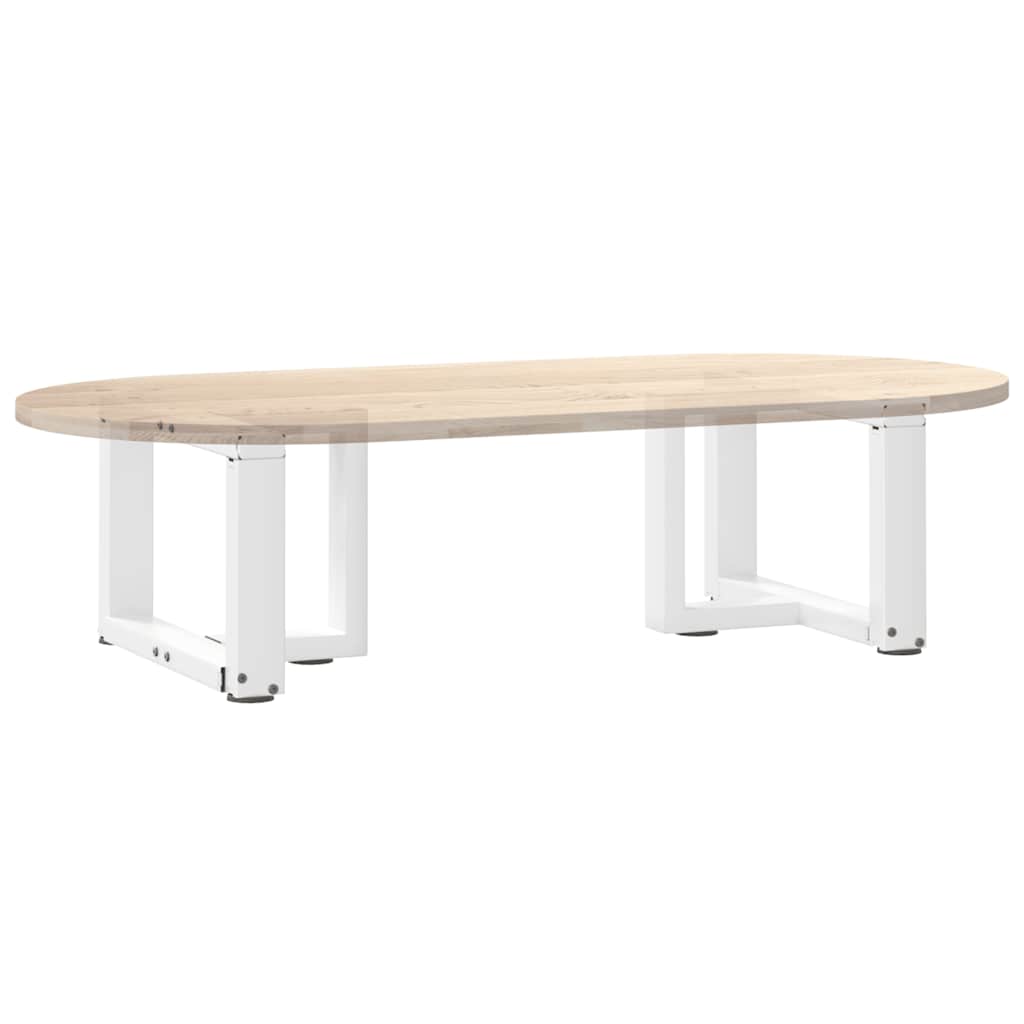 Pieds de table basse en T, 2 pièces, blanc, 40 x 25 x (30-31) cm, acier