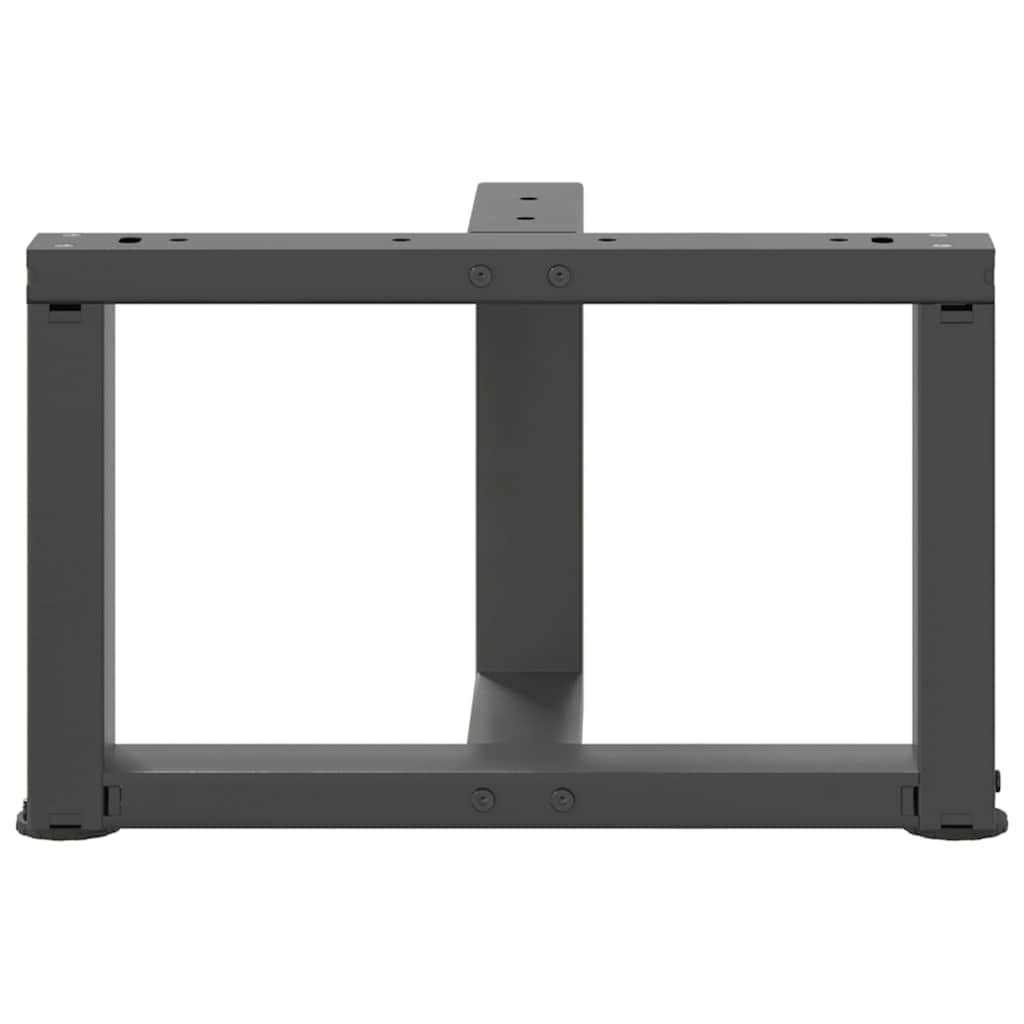 Coffee table legs T-shape 2 pcs. Anthracite 50x25x(30-31) cm steel